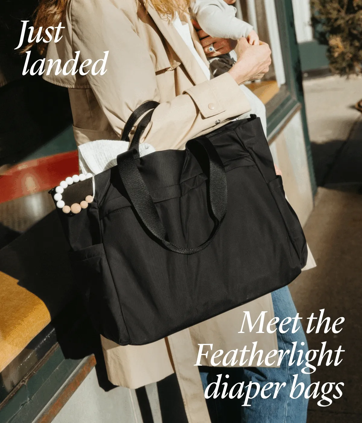 Just landed. Meet the Featherlight diaper bags