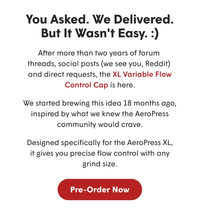 You asked. We delivered.