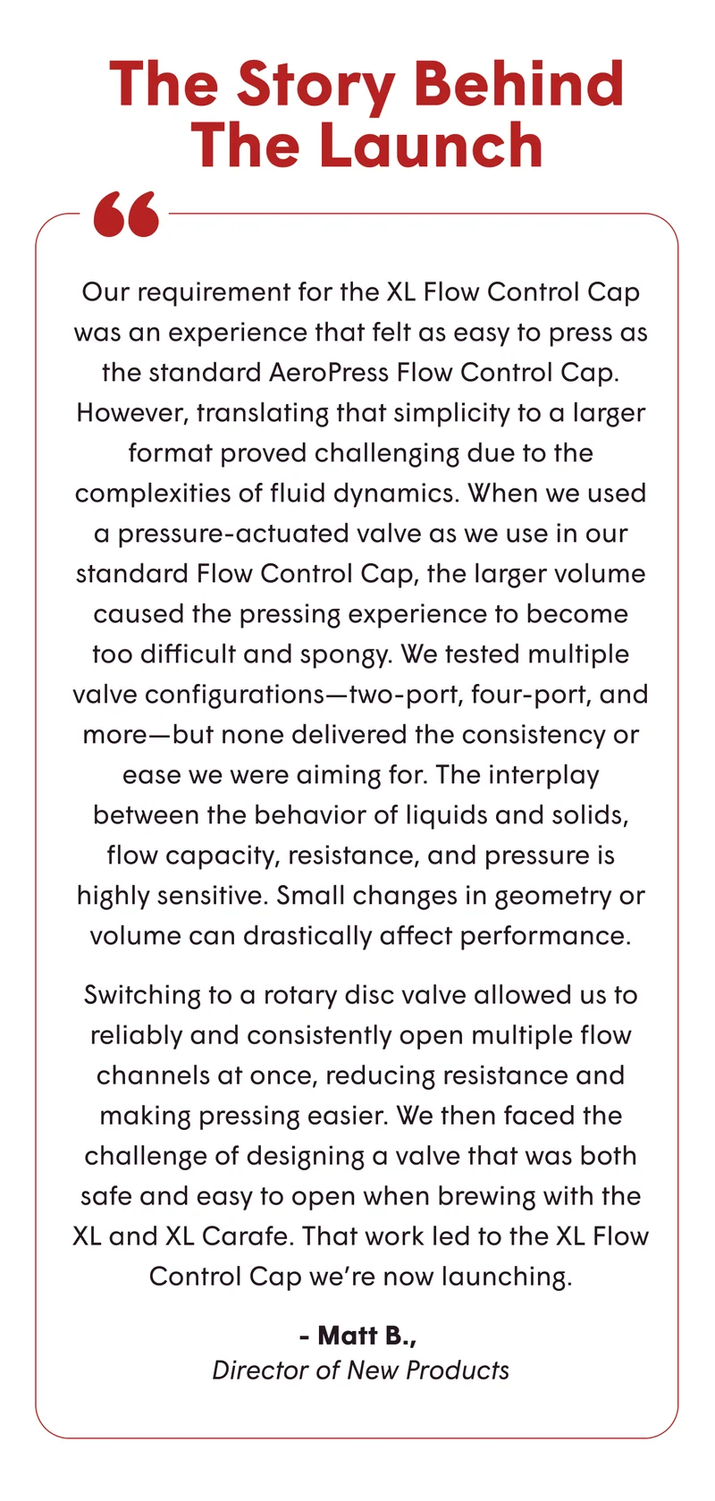 XL Flow Control Cap