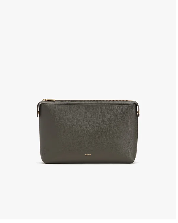 System Zipper Pouch Small Dark Olive