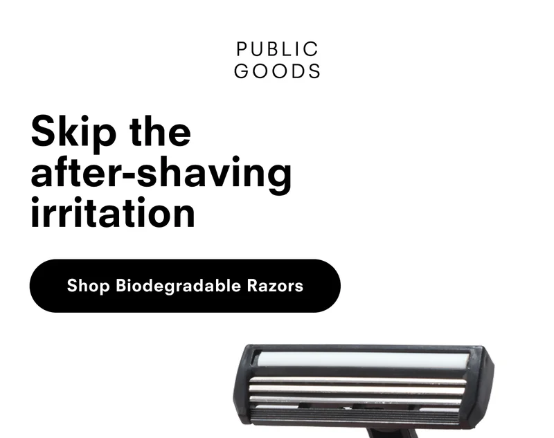 Skip the  after-shaving irritation - Shop Biodegradable Razors