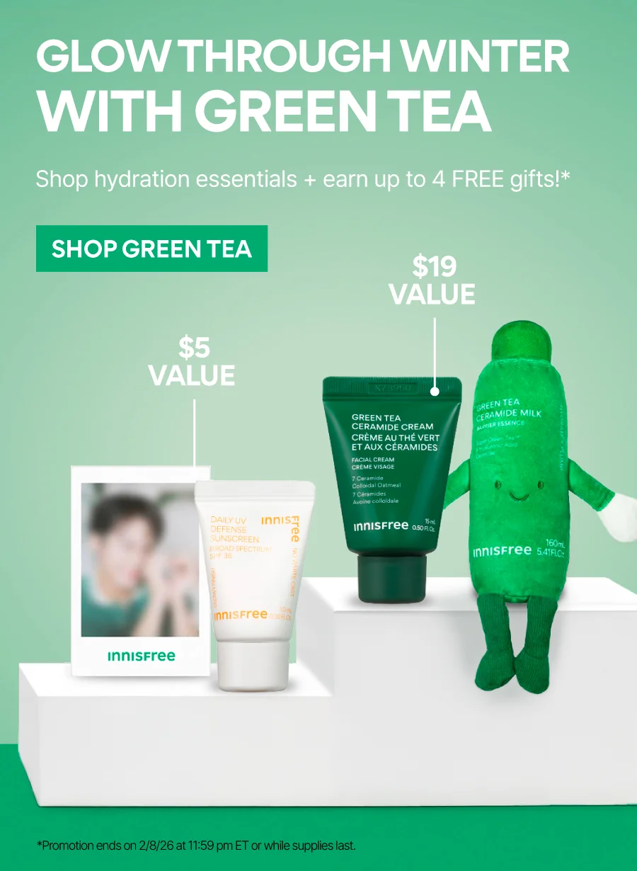 UP TO 4 FREE GIFTS WITH GREEN TEA PURCHASE