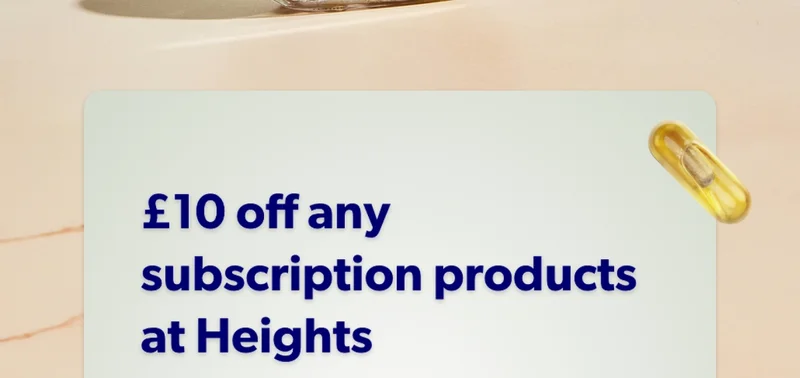 £10 off any subscription products at Heights