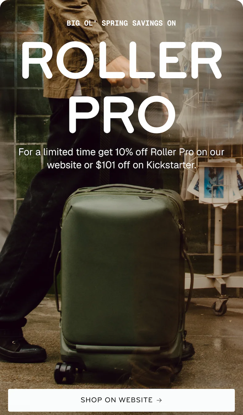 10% off Roller Pro on our website