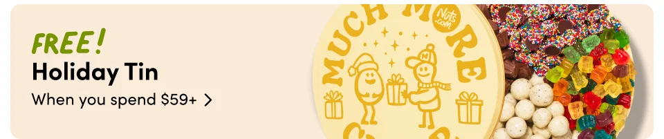 FREE! Holiday Tin When you spend $59+