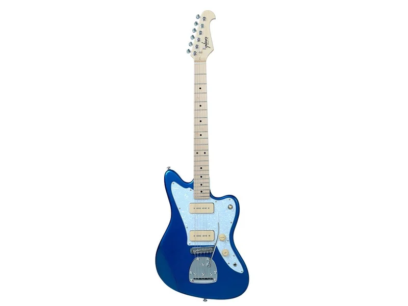 Indio Offset OS40 DLX Plus Alder Electric Guitar With Gig Bag, Blue
