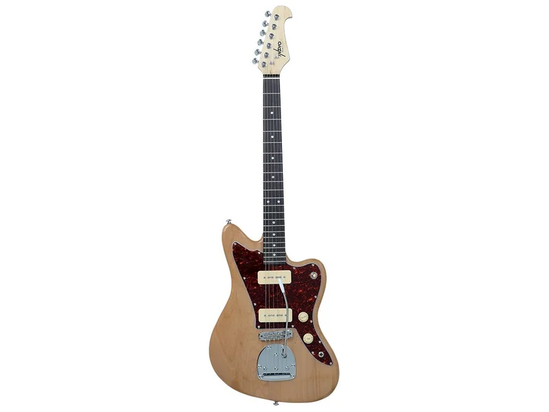 Indio&nbsp;Offset OS40 DLX Plus Alder Electric Guitar With Gig Bag, Natural