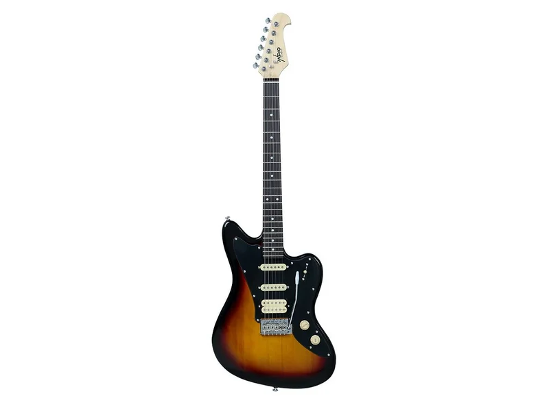 Indio Offset OS20 Classic Electric Guitar With Gig Bag, Sunburst