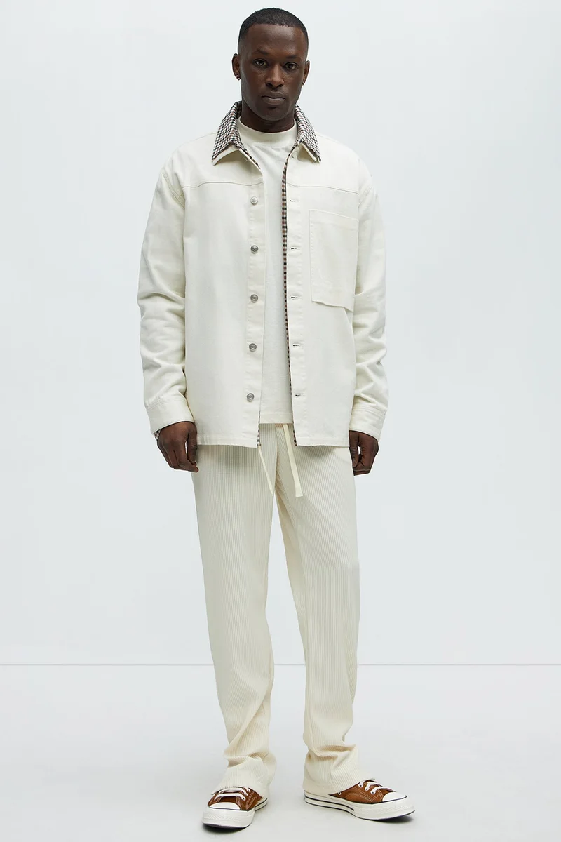 Image of Show Up Slim Slit Pants - Off White