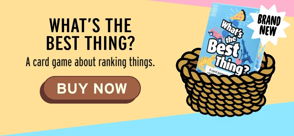 What's the Best Thing - A card game about ranking things - BUY NOW