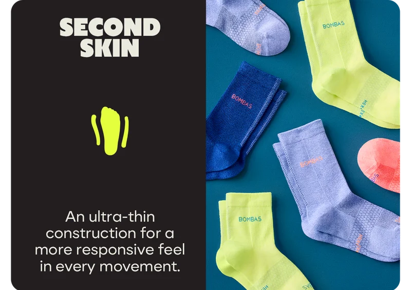 SECOND SKIN | An ultra-thin construction for a more responsive feel in every movement.