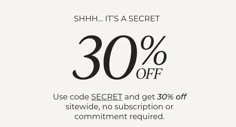 USE CODE discount code FOR 30% OFF SITEWIDE