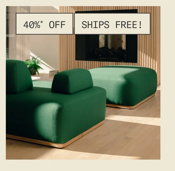 40%* off + Free Shipping on The Magna Sectional