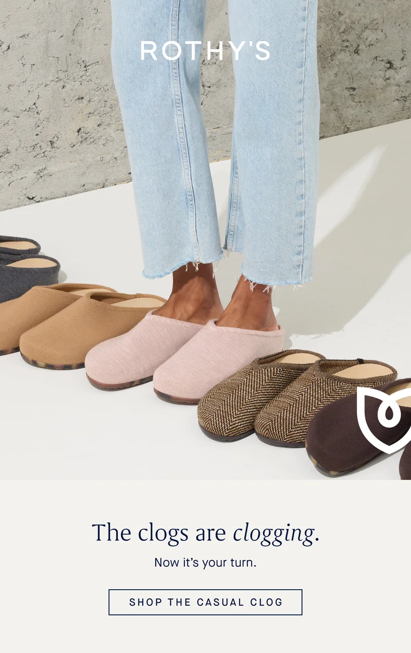 The clogs are clogging. Now it’s your turn. SHOP THE CASUAL CLOG