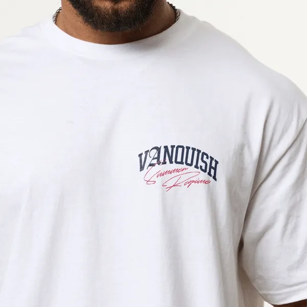 Vanquish Revolve Summer Regime Black & Pink Oversized T Shirt