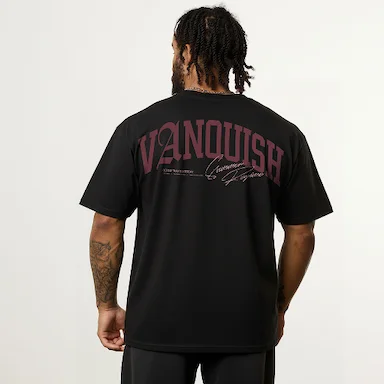Vanquish Revolve Summer Regime White & Red Oversized T Shirt