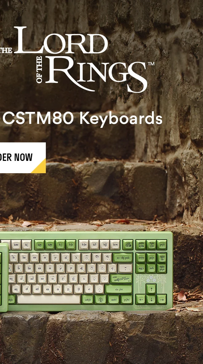 Drop + The Lord of the Rings Elvish™ CSTM80 Keyboard > Drop + The Lord of the Rings Elvish™ CSTM80 Keyboard >