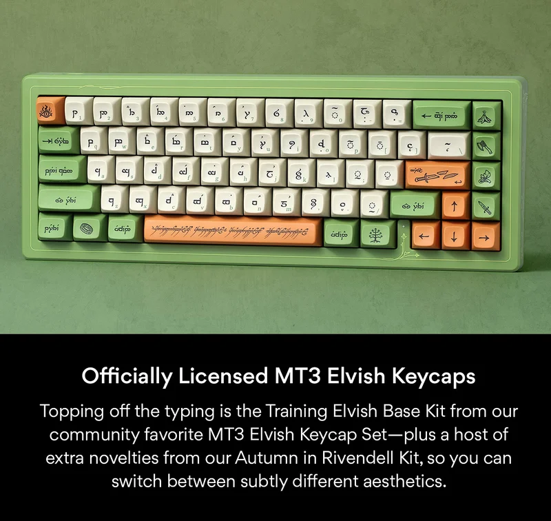 Officially Licensed MT3 Elvish Keycaps Officially Licensed MT3 Elvish Keycaps