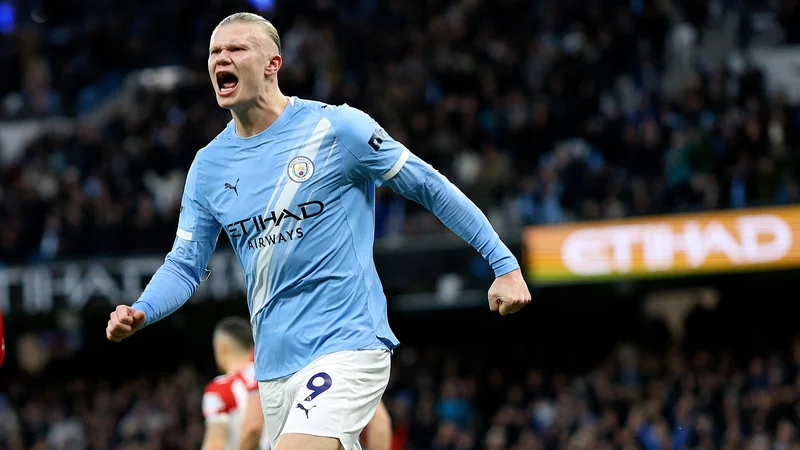 Celebrating Erling Haaland's historic 100th Premier League goal
