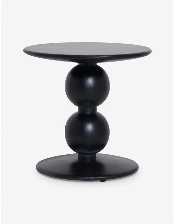 Genesis Round Side Table - Black