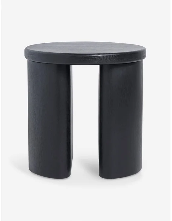 Olga Round Side Table - Black