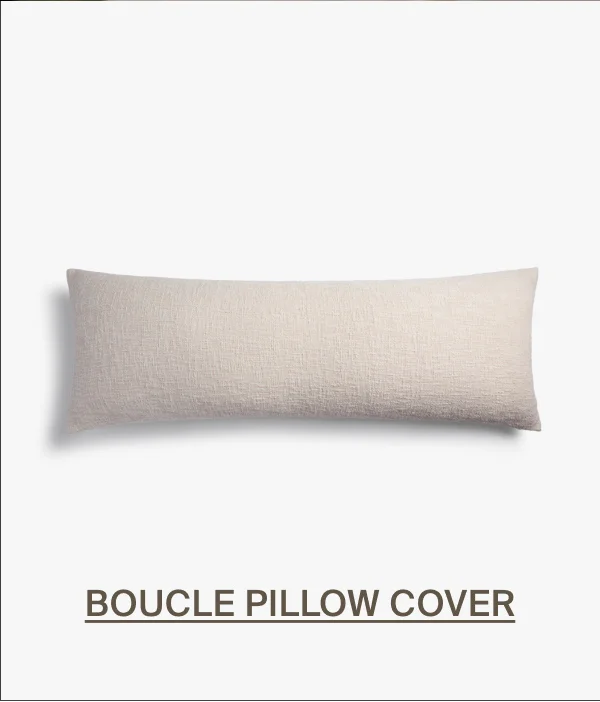 Boucle pillow cover
