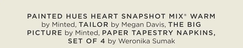 Painted Hues Heart Snapshot Mix Warm
