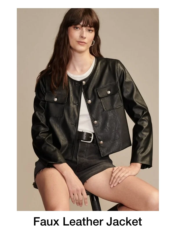Faux Leather Jacket