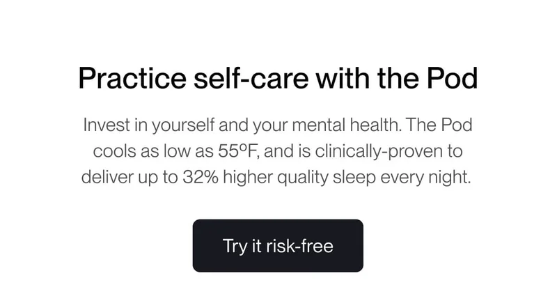 Practice self-care with the Pod.