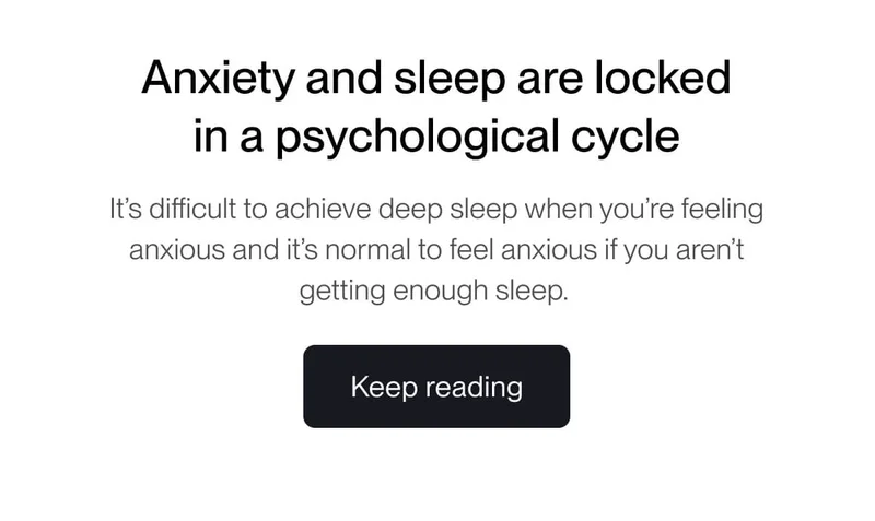 Anxiety and sleep are locked in a psychological cycle