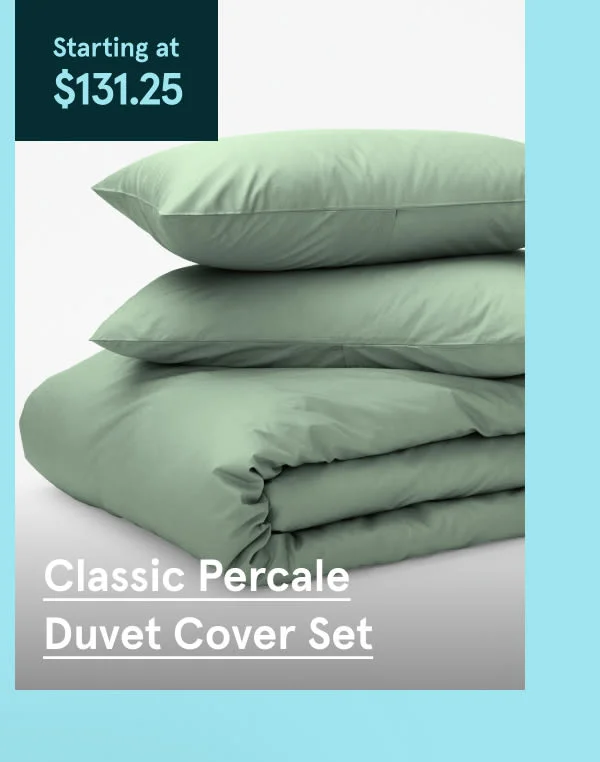 Classic Percale Duvet Cover Set
