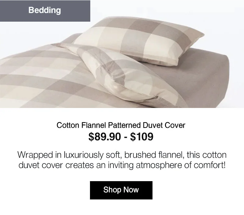 Shop Cotton Flannel Patterned Duvet Cover