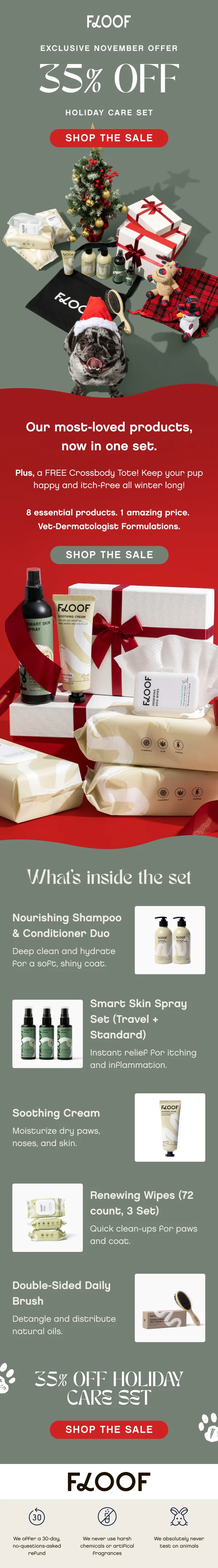 Floof Holiday Care Set