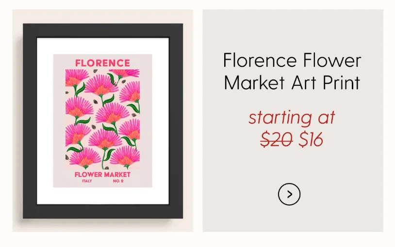 Retro Wall Art | Florence Flower Market | Matisse Print | Printable Poster