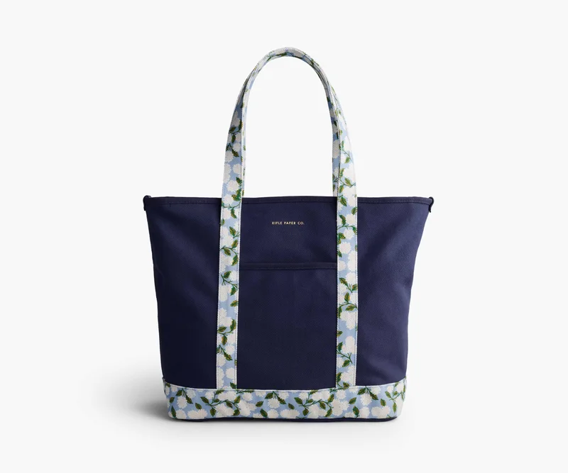 Image of Canvas Carry All - Hydrangea
