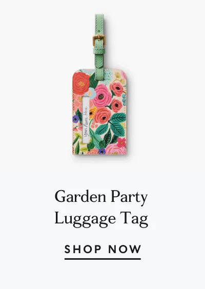 Garden Party Luggage Tag