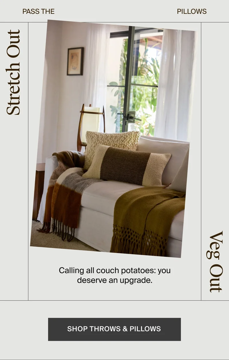 Shop throws and pillows