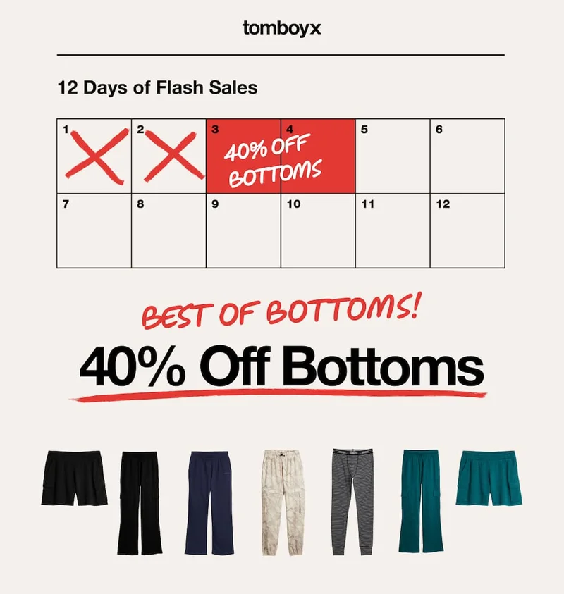 40% Off Bottoms