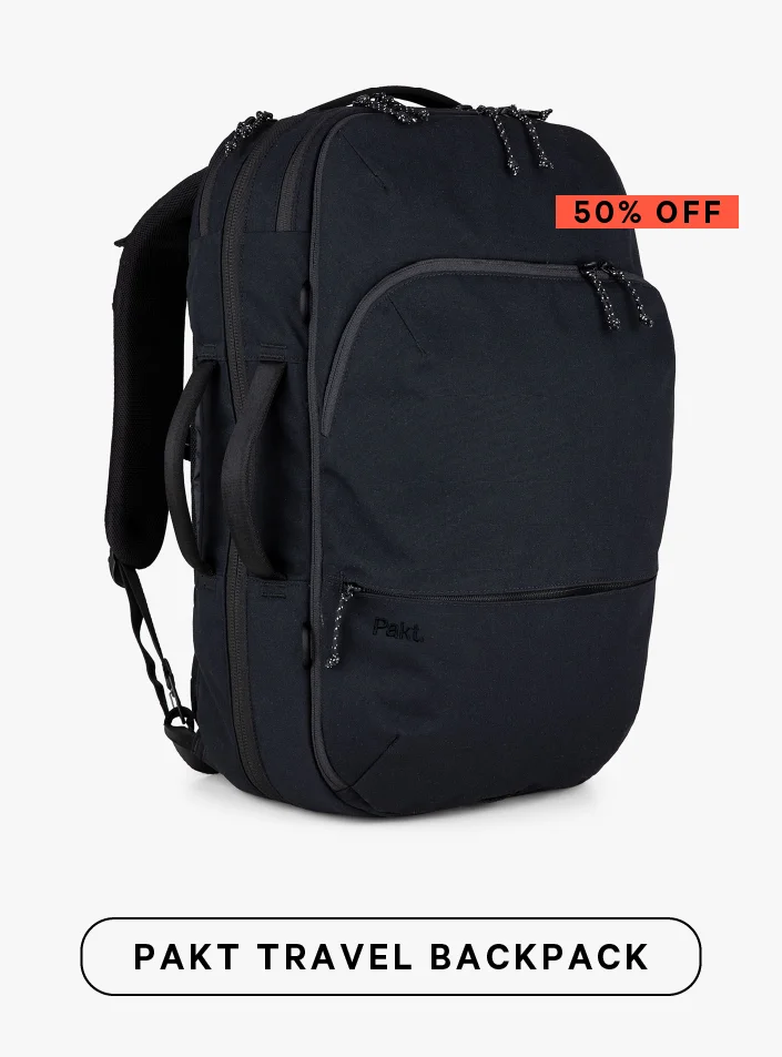 Pakt Travel Backpack - now 50% off