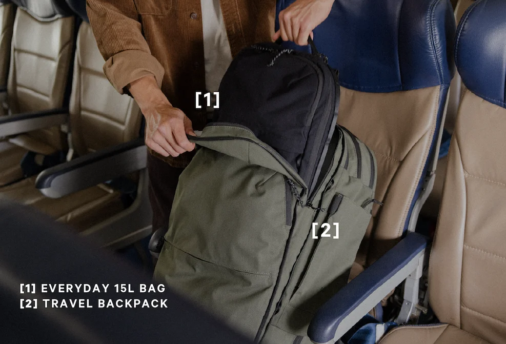 Everyday 15L Bag + Travel Backpack
