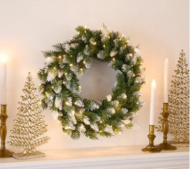 Bethlehem Lights 24" Wreath with 3-in-1 Micro LEDs