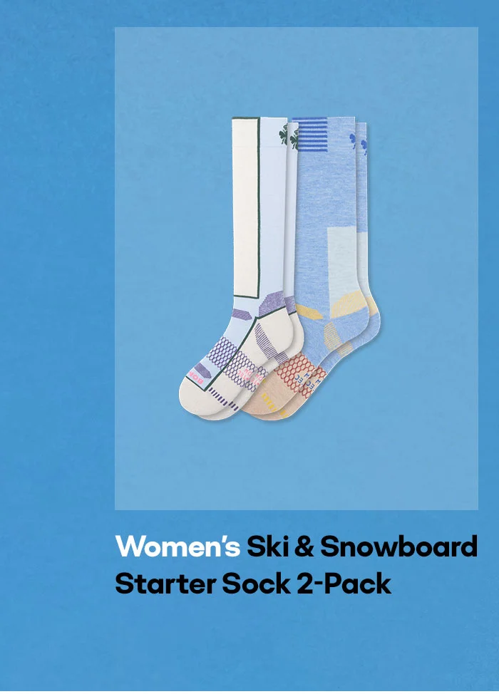 Women's Ski & Snowboard Starter Sock 2-Pack