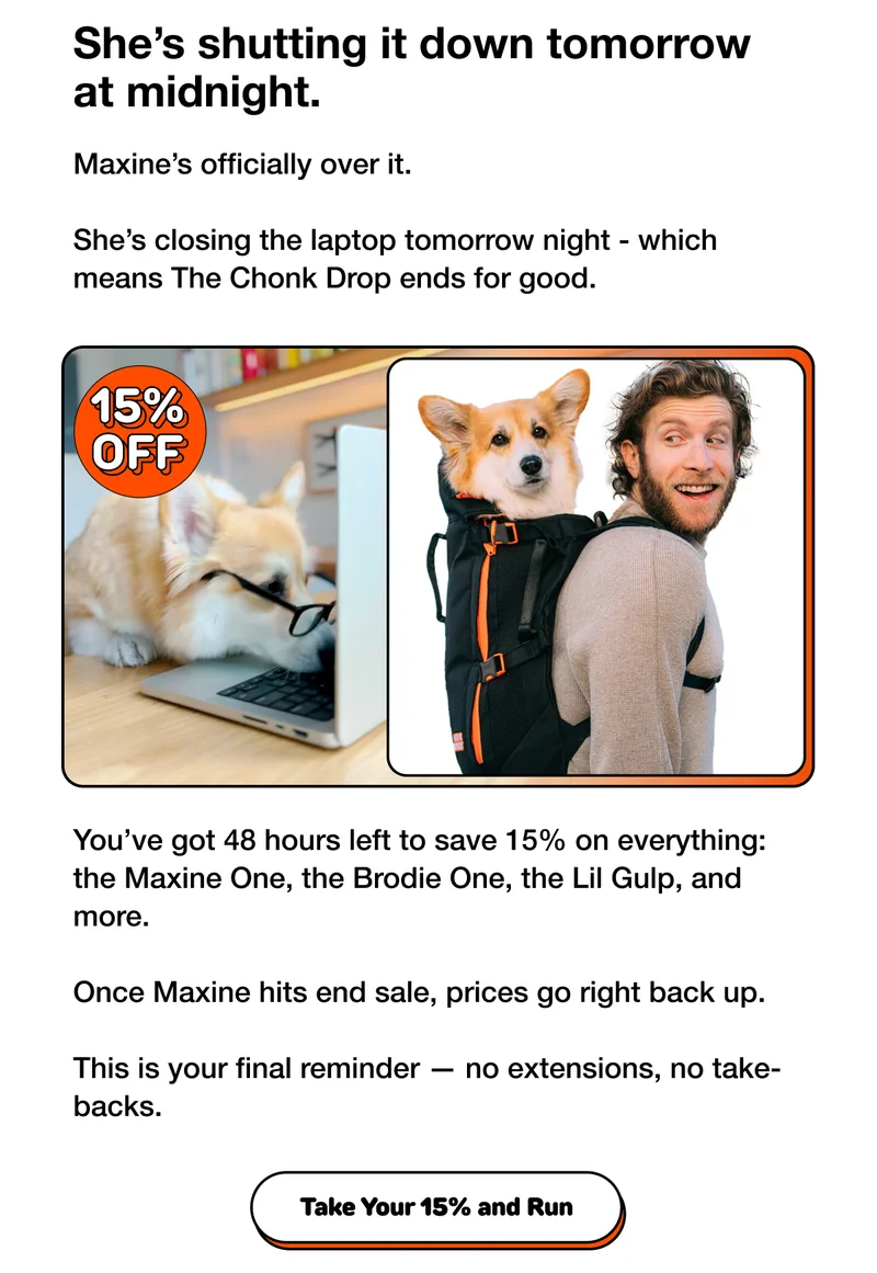 Take Your 15% and Run