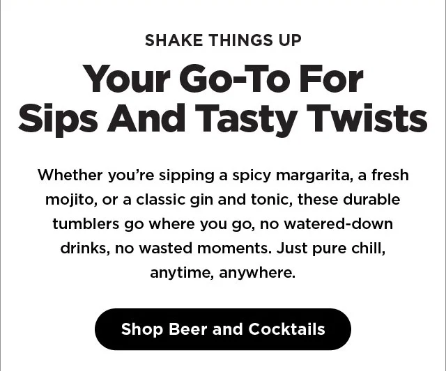 Shop Beer and Cocktails