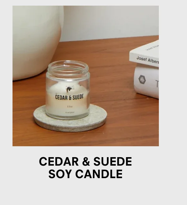 Cedar & Suede Soy Candle