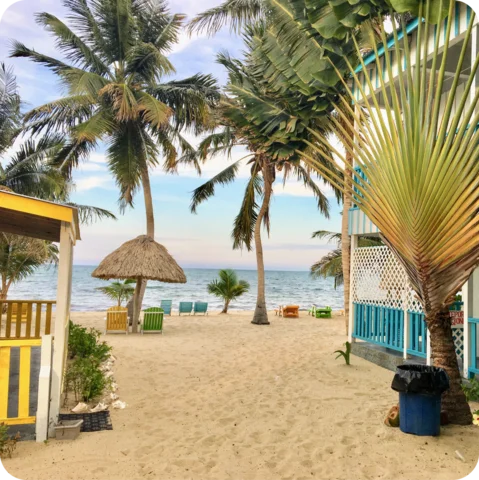 A beach in Central America