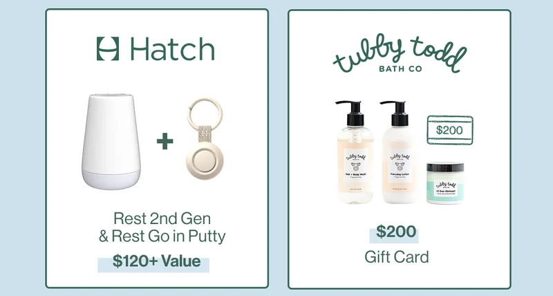 Hatch Rest+ 2nd Gen & Rest Go in Putty  ($130 value) & Tubby Todd $200 Gift Card