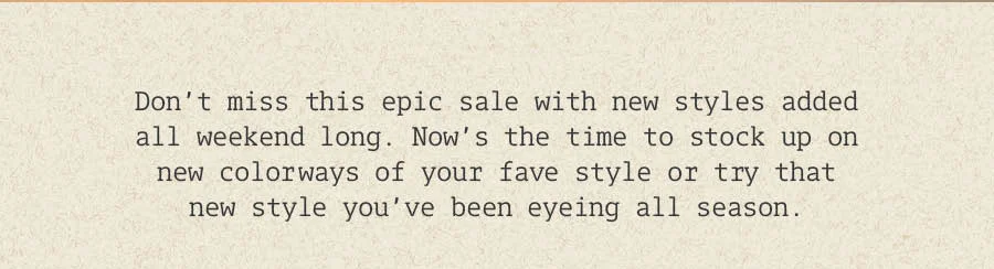 Long Weekend Sale on Sale - Extra 30% Off Sale Styles
