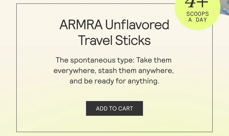 UNFLAVORED TRAVEL STICKS