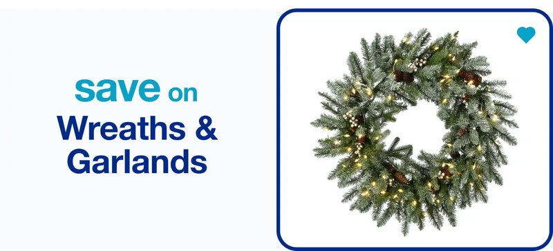 Save on Wreaths and Garlands - Shop Now!